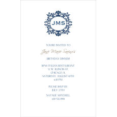 Elegant Initial Invitations