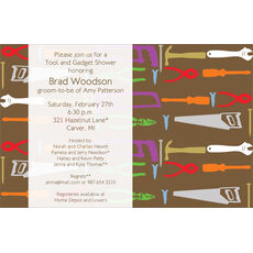 Tool and Gadget Shower Invitations