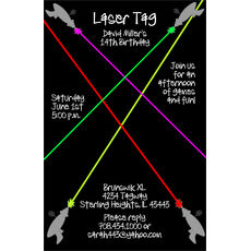 Laser Tag Invitations