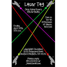 Laser Tag Invitations