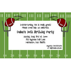 Football Field Invitations