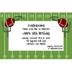 Football Field Invitations