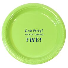 Personalized Plastic Plates for Celebrations