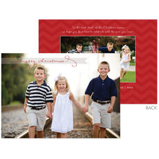 Merry Christmas Banner Flat Holiday Photo Cards