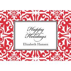 Poppy Holiday Pattern Gift Stickers