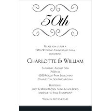 Anniversary Scroll Invitations