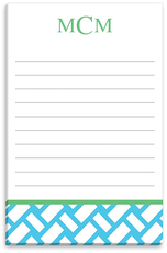 Aqua Basketweave Notepads