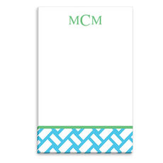 Aqua Basketweave Notepads
