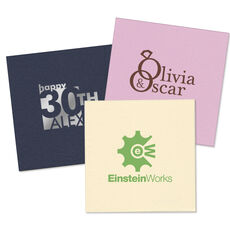 Custom Linen Like Napkins with Your 1-Color Logo