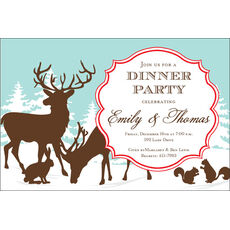 Woodland Holiday Invitations