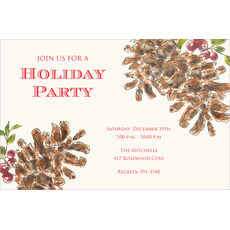 Pinecones Invitations