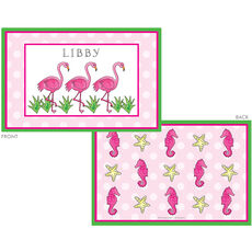 Flamingo Fun Laminated Placemat