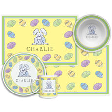 Easter Bunny 4-Piece Dinnerware Set