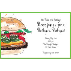Juicy Burger Invitations