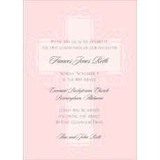 Fresco Cross in Pink Invitations