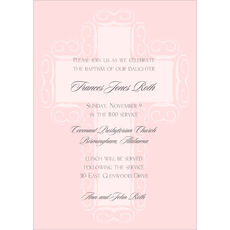 Fresco Cross in Pink Invitations