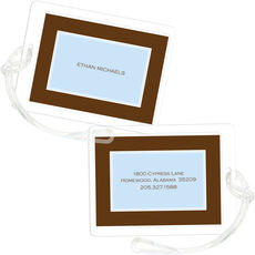 Blue Classic Statement Luggage Tags