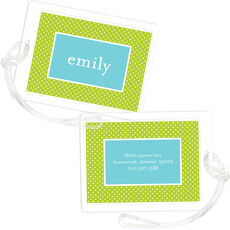 Sour Apple Light Bright Luggage Tags