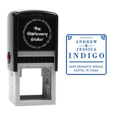 Indigo Self-Inking Stamp