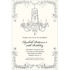 Vintage Chandelier Invitations