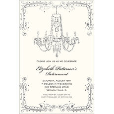 Vintage Chandelier Invitations