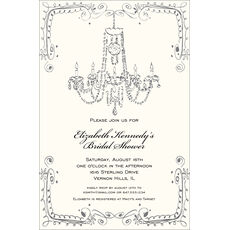 Vintage Chandelier Invitations
