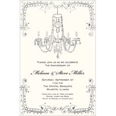 Vintage Chandelier Invitations