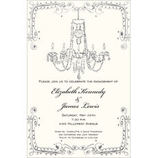Vintage Chandelier Invitations