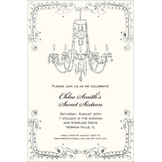 Vintage Chandelier Invitations