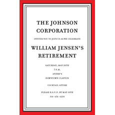 Red Frame Invitations