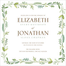 French Garden Invitations