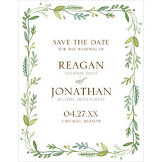 French Garden Save the Date Cards