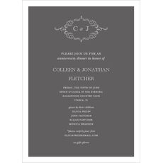 Sophisticated Flourish Invitations