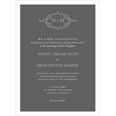 Sophisticated Flourish Invitations