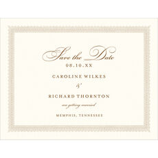 Elegant Border Save the Date Cards
