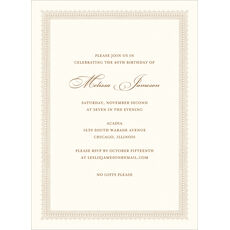 Elegant Border Invitations