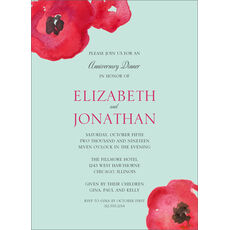 Painted Poppies Invitations