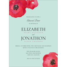 Painted Poppies Invitations