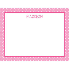 Watermelon Polka Dot Flat Note Cards