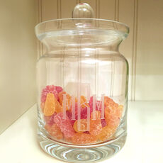 Deep Etched Monogrammed Executive Snack Jar