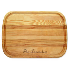 Your Text Large 21-inch Wood Cutting Board