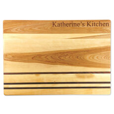 Your Text Horizon Large 20-inch Wood Cutting Board