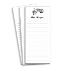 Music Notes Skinnie Notepads