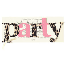 Leopard Party Die-cut Invitations