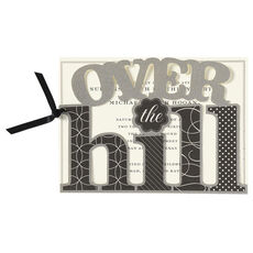 Over the Hill Die-cut Invitations