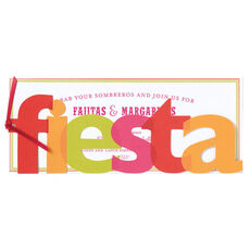 Bright Fiesta Die-cut Invitations