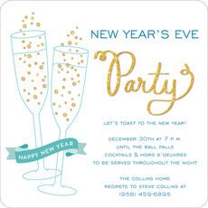 Champagne Celebration Invitations