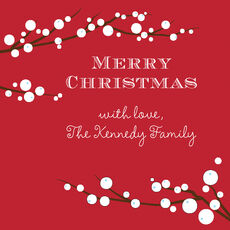 Winterberry Square Gift Stickers