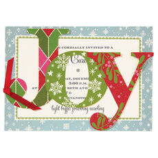 Winter Joy Die-cut Invitations