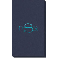 Monogram Linen Like Guest Towels